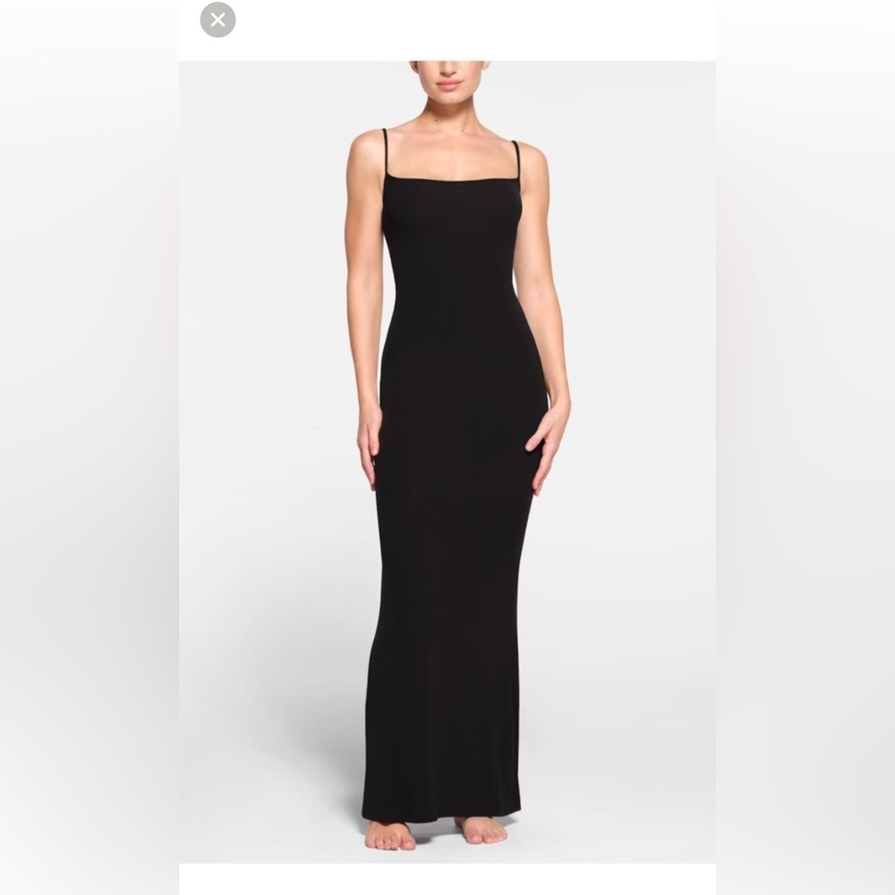 Skims soft ribbed maxi dress . NWT small